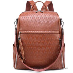 Vegan Leather Backpack Purse Anti-Theft Travel Convertible Shoulder Handbag Chic